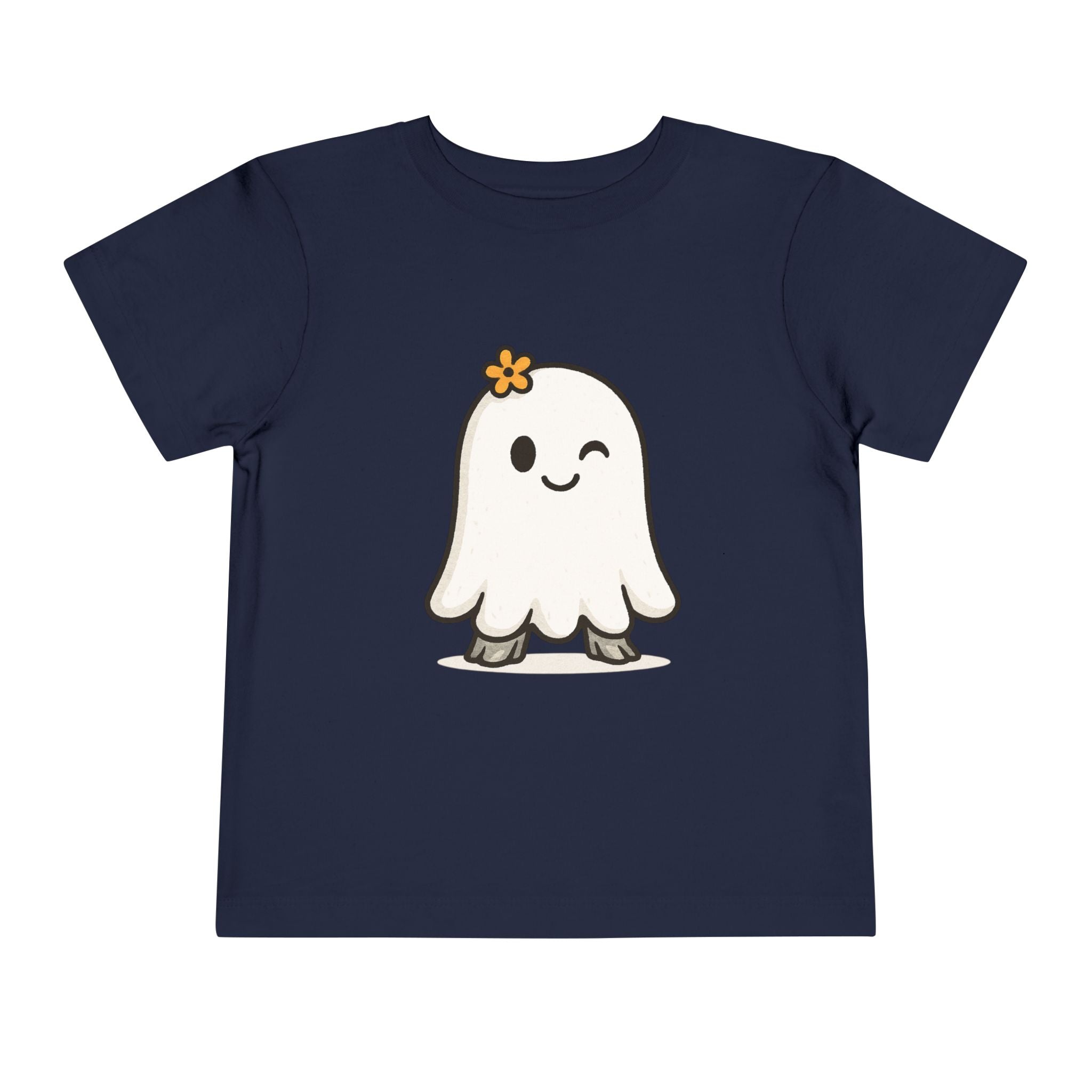 Cute Ghost Toddler Tee, Adorable Kids T-Shirt, Fun Halloween Outfit, Playful Short Sleeve Shirt, Toddler Gift, Everyday Wear