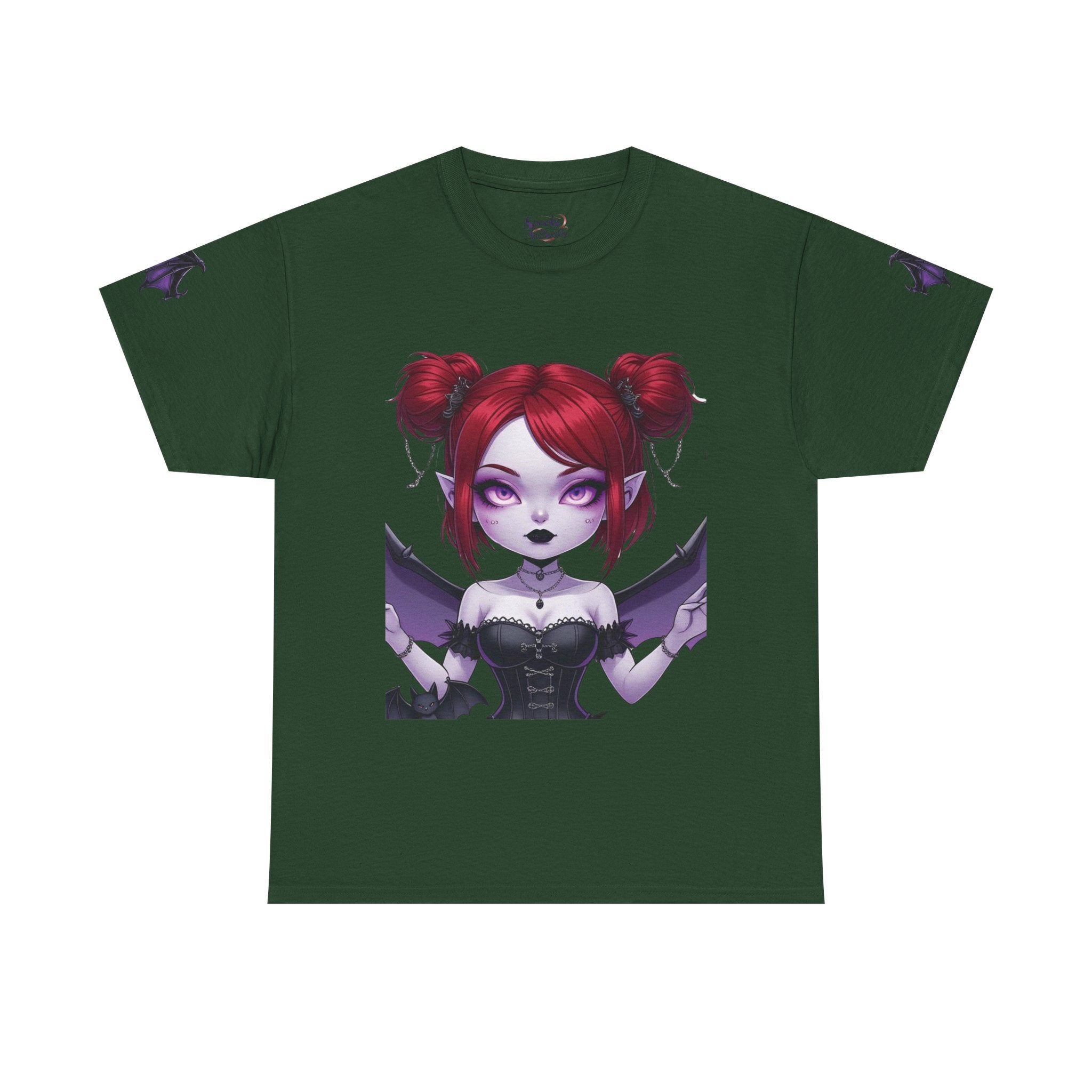 Elise-Gothic Fairy Unisex Heavy Cotton Tee, Dark Aesthetic T-Shirt, Alternative Fashion, Witchy Apparel, Unique Gifts for Her