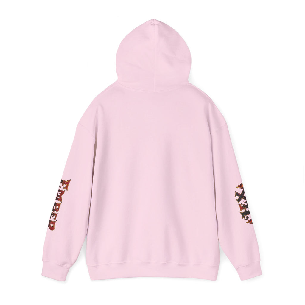 Ember Hex : Charming Demon Hoodie with Winged Design, Casual Wear, Gift for Cartoon Lovers, Halloween Outfit, Cozy Sweatshirt