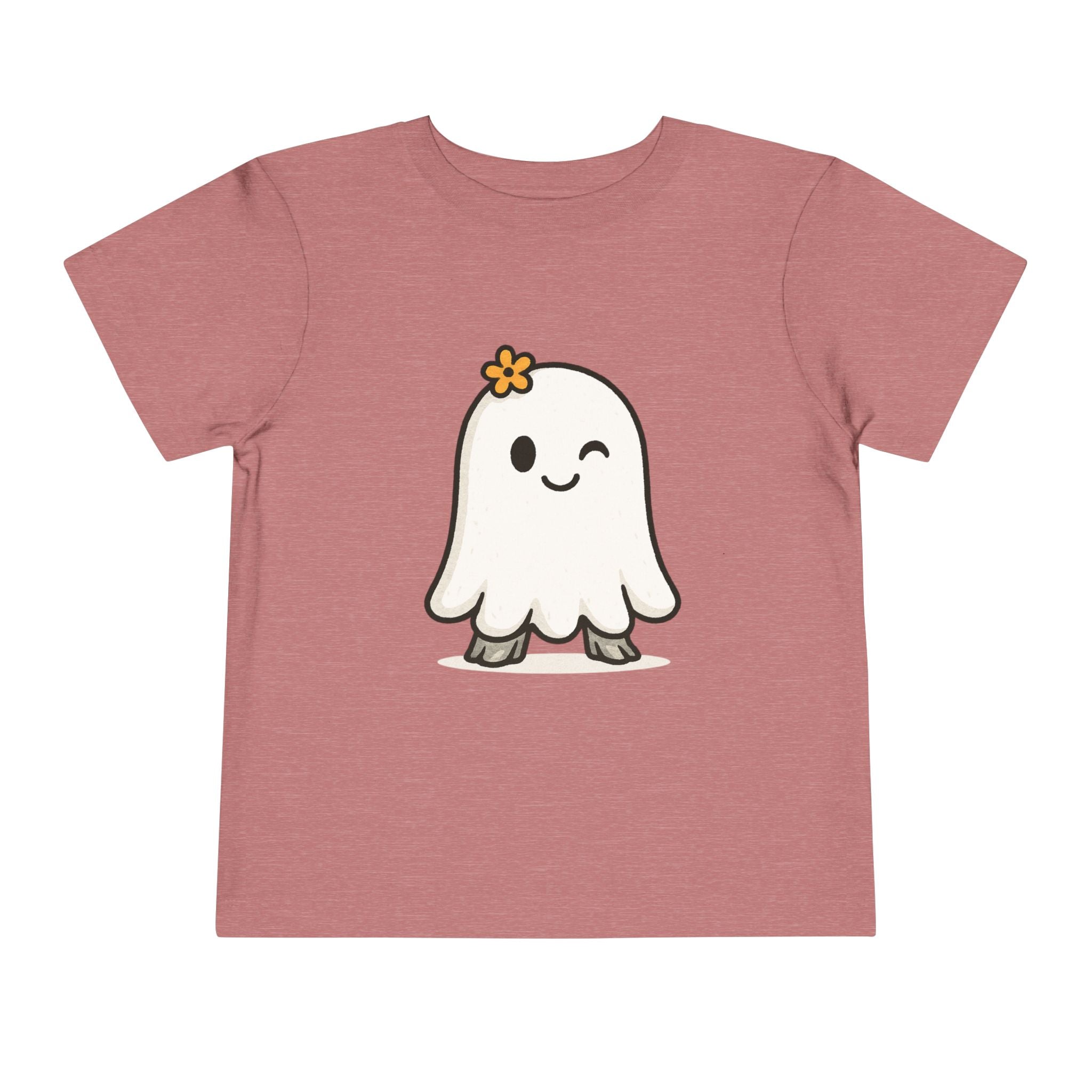 Cute Ghost Toddler Tee, Adorable Kids T-Shirt, Fun Halloween Outfit, Playful Short Sleeve Shirt, Toddler Gift, Everyday Wear