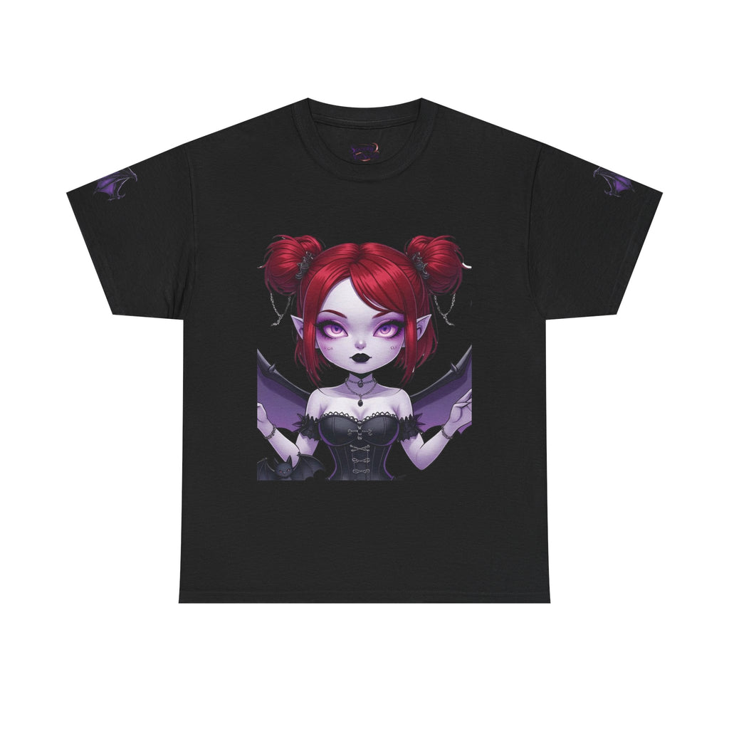 Elise-Gothic Fairy Unisex Heavy Cotton Tee, Dark Aesthetic T-Shirt, Alternative Fashion, Witchy Apparel, Unique Gifts for Her