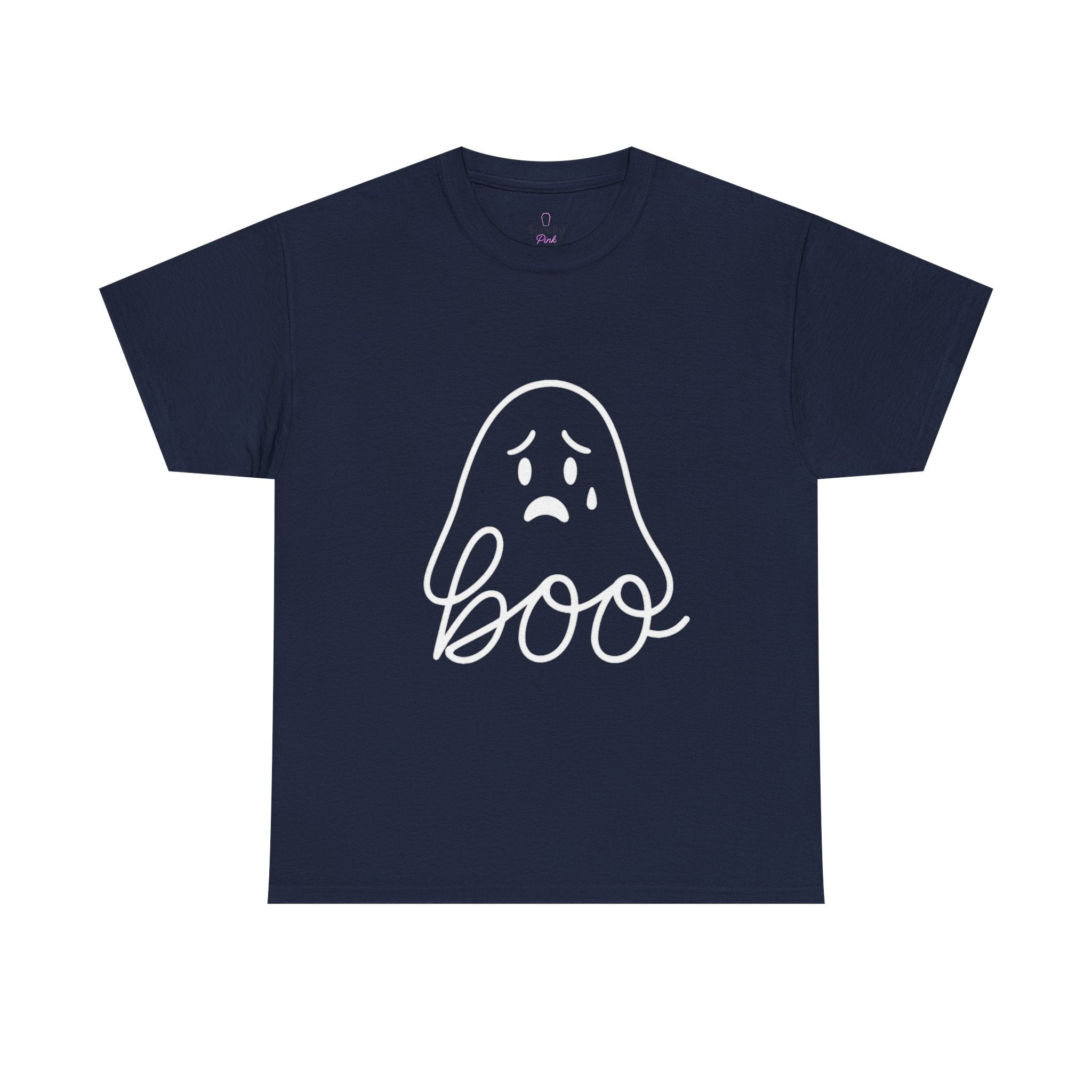 Boo Ghost Tee, Fun Halloween Unisex Shirt, Spooky Casual Wear, Cute Fall Apparel, Funny Ghost Graphic Tee