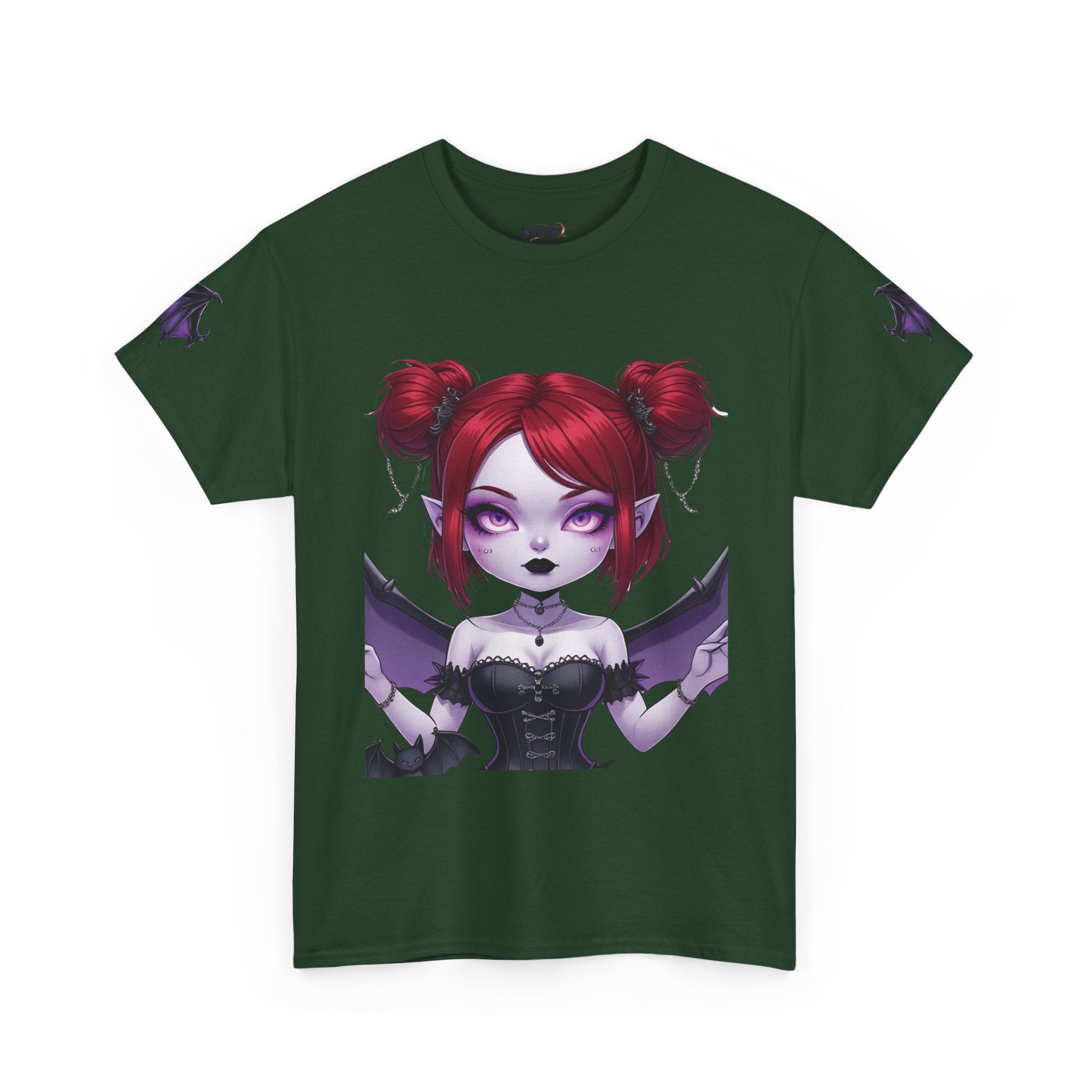 Elise-Gothic Fairy Unisex Heavy Cotton Tee, Dark Aesthetic T-Shirt, Alternative Fashion, Witchy Apparel, Unique Gifts for Her