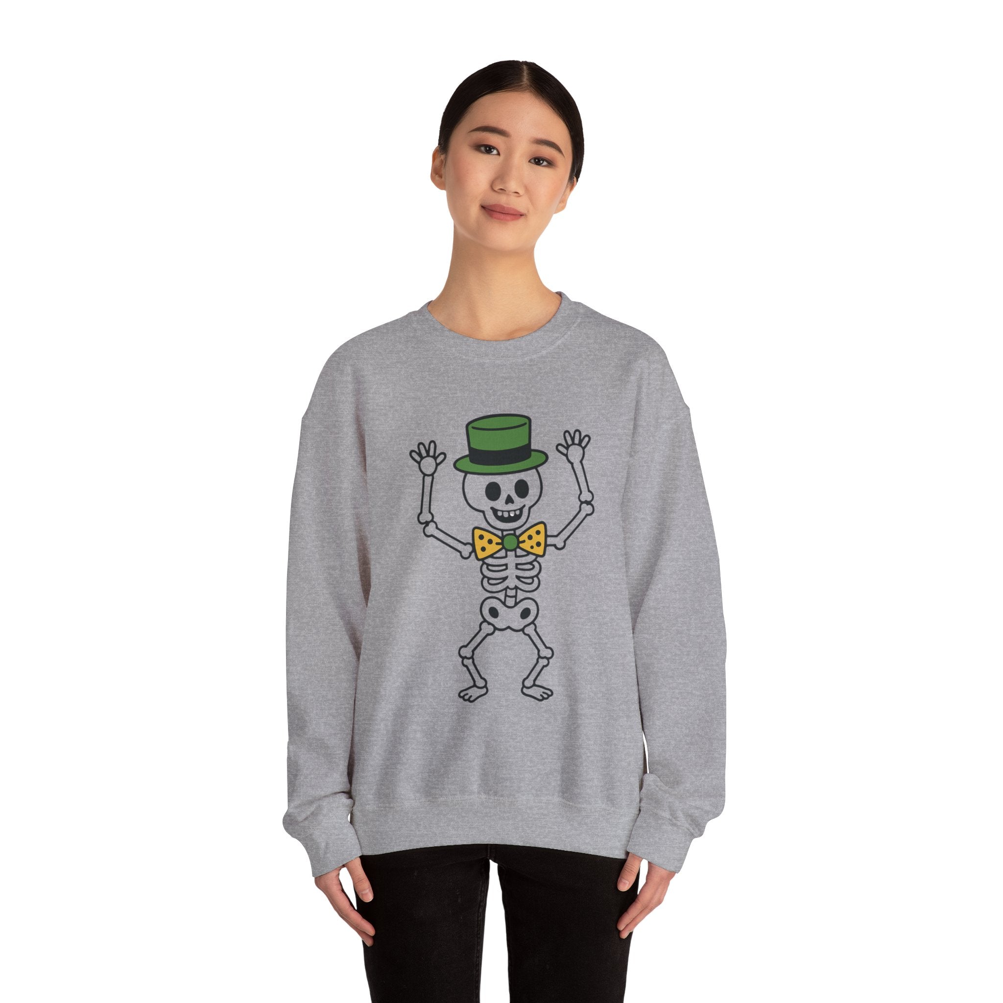 Lily's St. Patrick's Day Skeleton Crewneck Sweatshirt