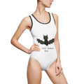 Lily'  Collection Halloween Bat Women's Swimsuit, Cute Bathing Suit, Swimwear for Pool Parties, Beach Days, Halloween Costume, Summer Fun