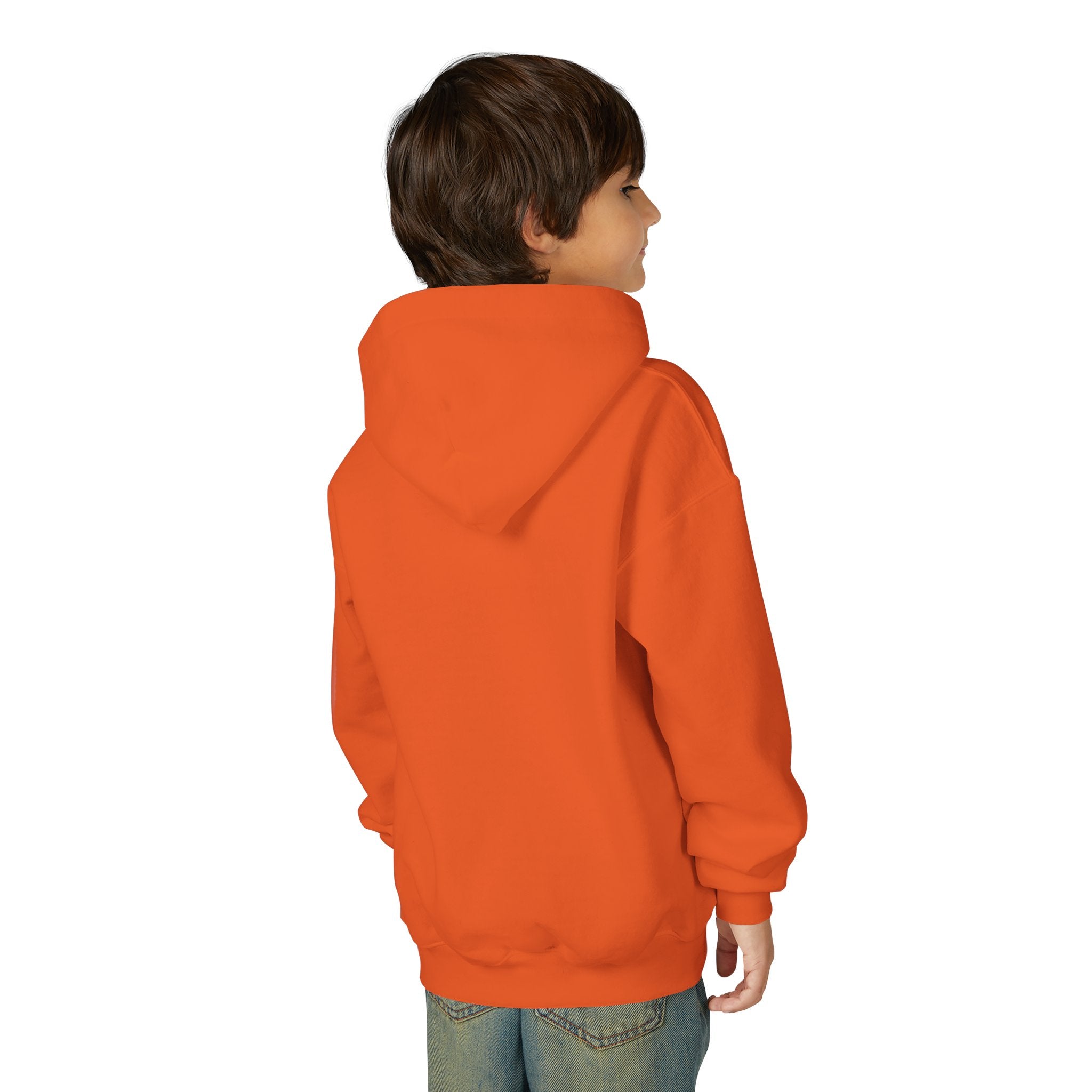 Cute Pumpkin Witch Youth Hoodie - Perfect for Halloween Celebrations