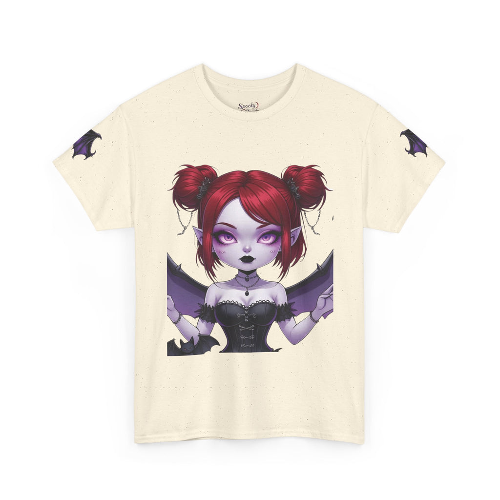 Elise-Gothic Fairy Unisex Heavy Cotton Tee, Dark Aesthetic T-Shirt, Alternative Fashion, Witchy Apparel, Unique Gifts for Her