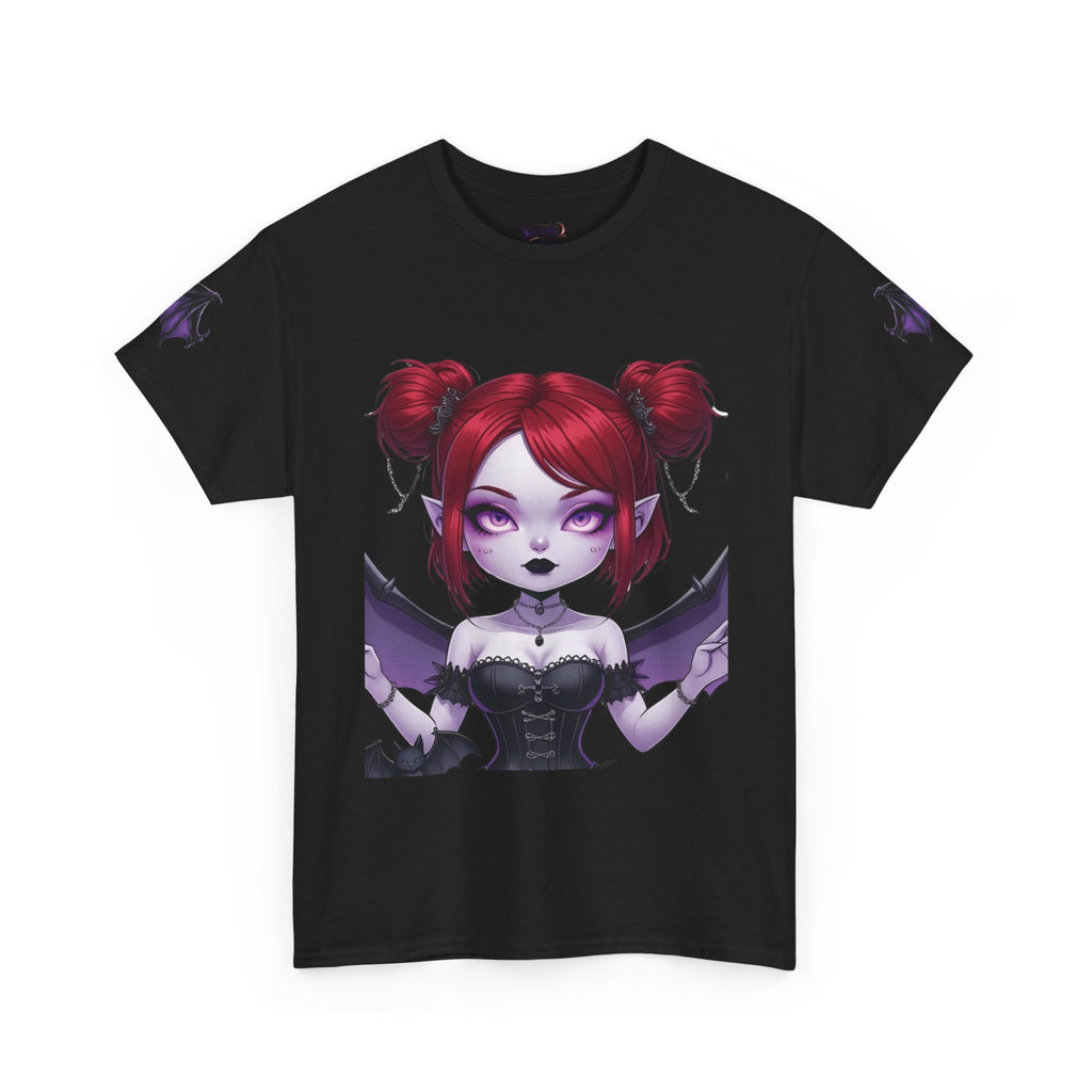 Elise-Gothic Fairy Unisex Heavy Cotton Tee, Dark Aesthetic T-Shirt, Alternative Fashion, Witchy Apparel, Unique Gifts for Her