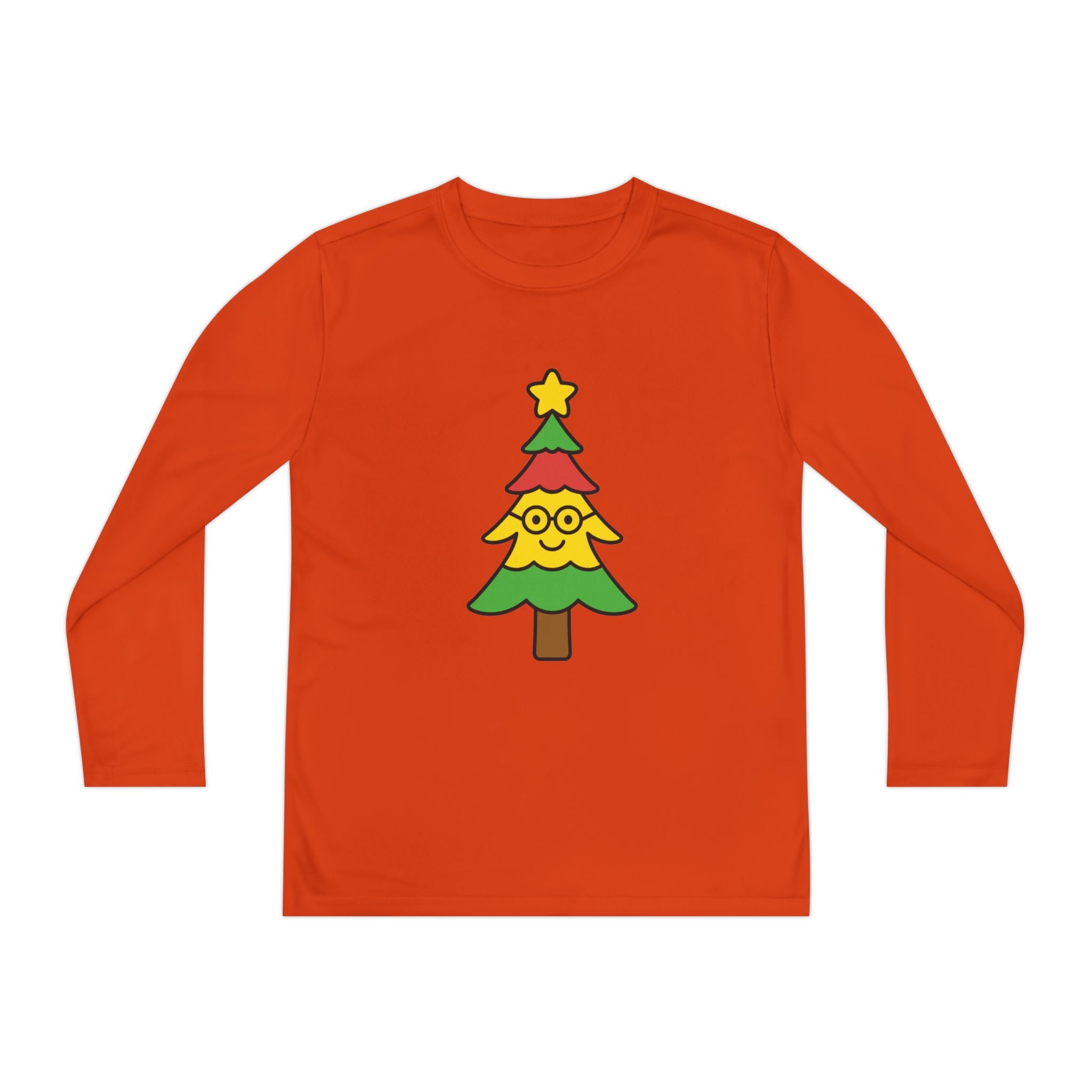 Lily's Holiday Cheer Smart Tree Youth Long Sleeve Tee with Christmas
