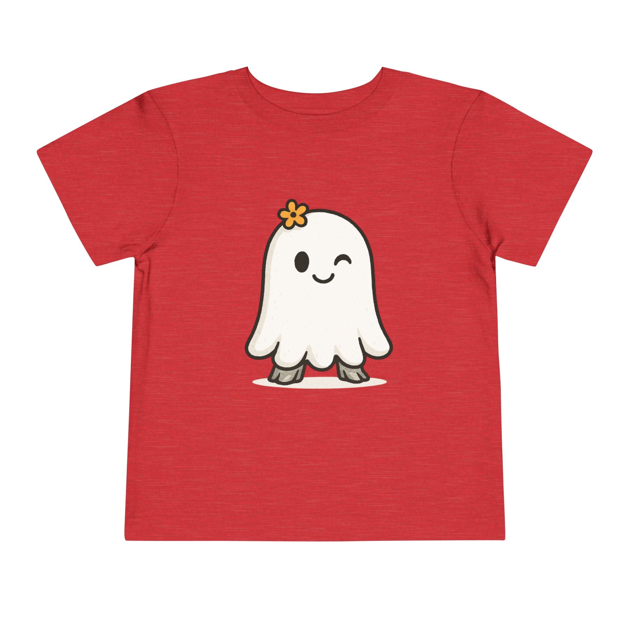 Cute Ghost Toddler Tee, Adorable Kids T-Shirt, Fun Halloween Outfit, Playful Short Sleeve Shirt, Toddler Gift, Everyday Wear