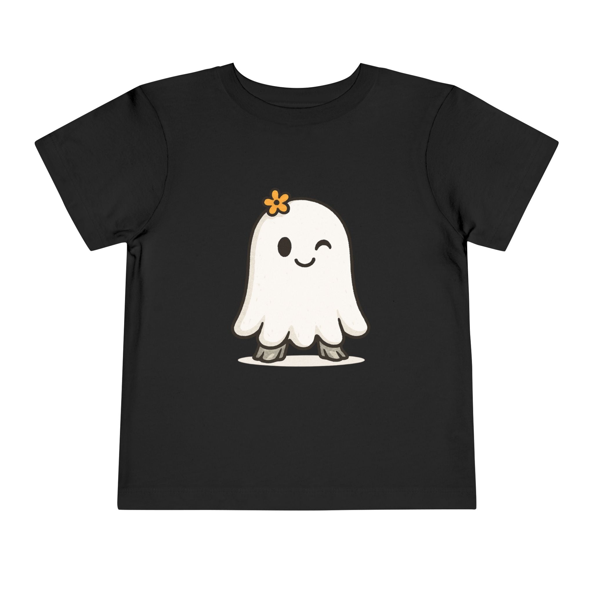Cute Ghost Toddler Tee, Adorable Kids T-Shirt, Fun Halloween Outfit, Playful Short Sleeve Shirt, Toddler Gift, Everyday Wear