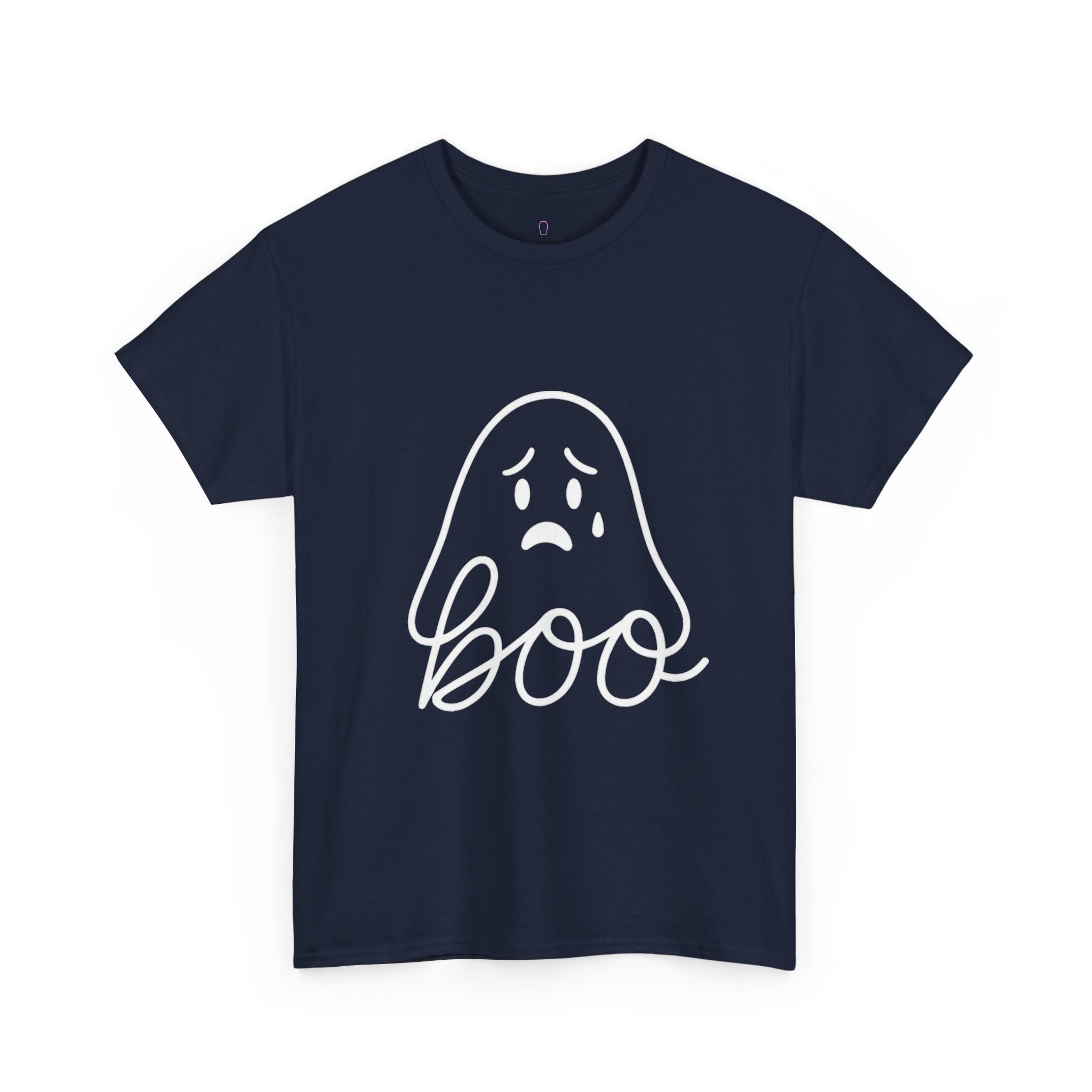 Boo Ghost Tee, Fun Halloween Unisex Shirt, Spooky Casual Wear, Cute Fall Apparel, Funny Ghost Graphic Tee