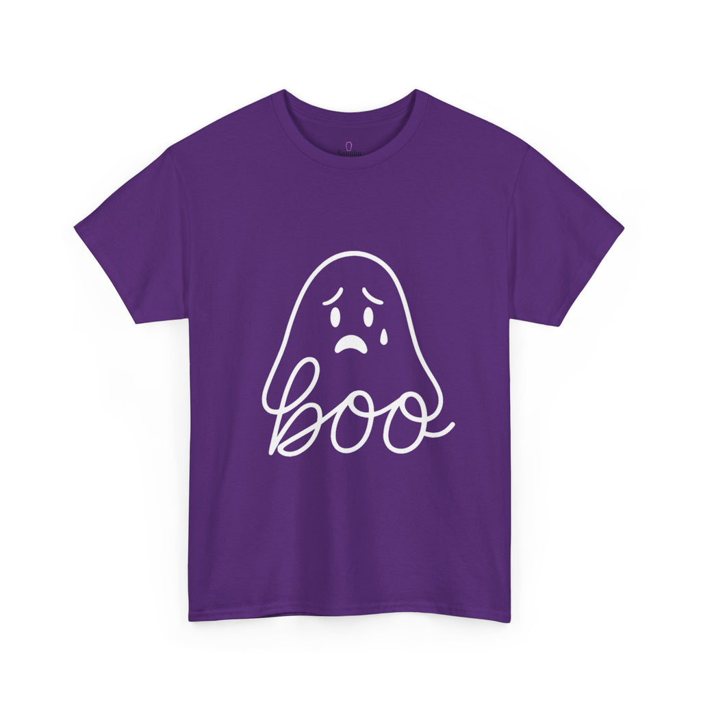 Boo Ghost Tee, Fun Halloween Unisex Shirt, Spooky Casual Wear, Cute Fall Apparel, Funny Ghost Graphic Tee