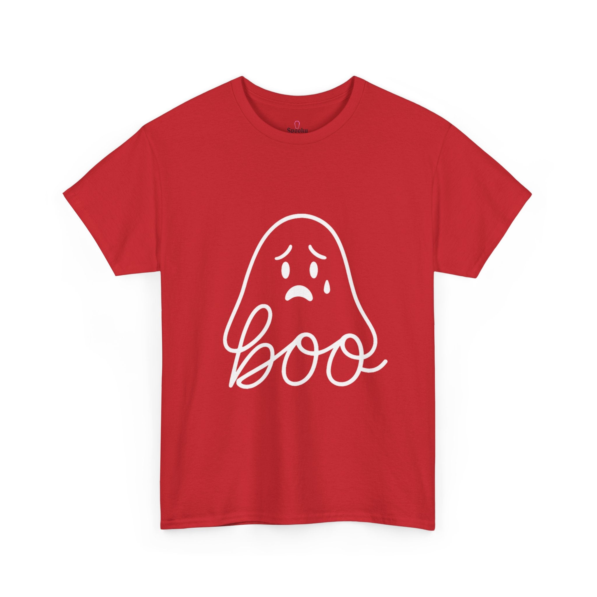Boo Ghost Tee, Fun Halloween Unisex Shirt, Spooky Casual Wear, Cute Fall Apparel, Funny Ghost Graphic Tee