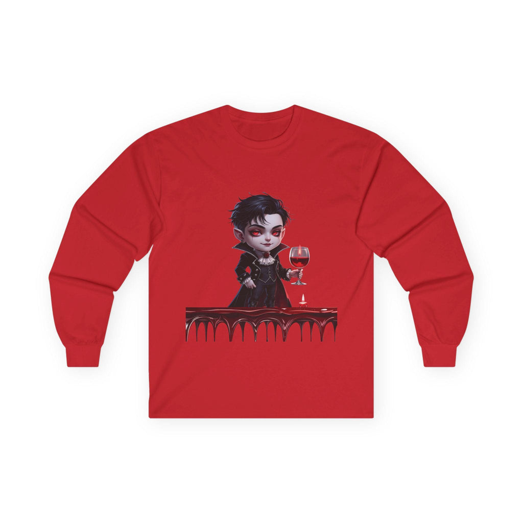 Cute Halloween Long Sleeve Tee, Spooky Graphic Shirt, Unisex T-Shirt, Fall Fashion, Unique Gift Idea, Halloween Costume Piece