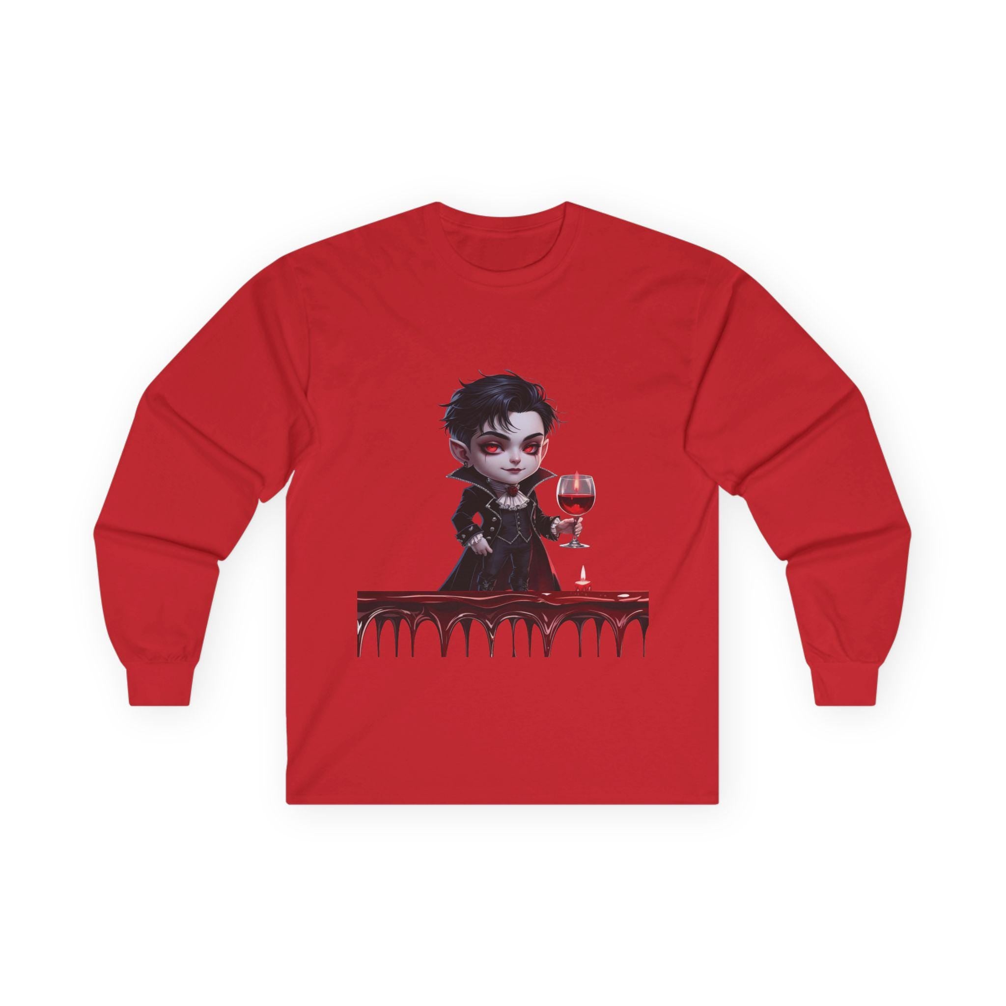 Cute Halloween Long Sleeve Tee, Spooky Graphic Shirt, Unisex T-Shirt, Fall Fashion, Unique Gift Idea, Halloween Costume Piece