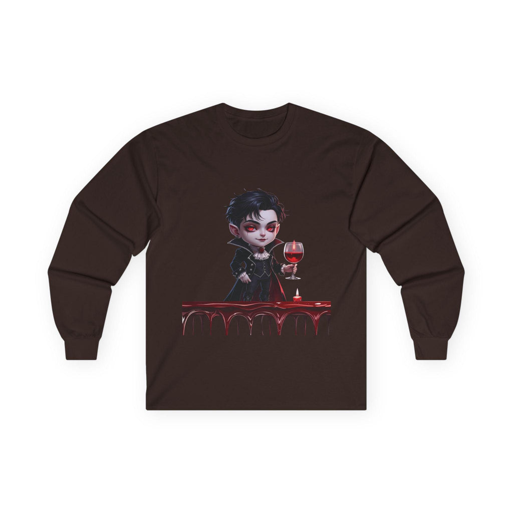 Cute Halloween Long Sleeve Tee, Spooky Graphic Shirt, Unisex T-Shirt, Fall Fashion, Unique Gift Idea, Halloween Costume Piece