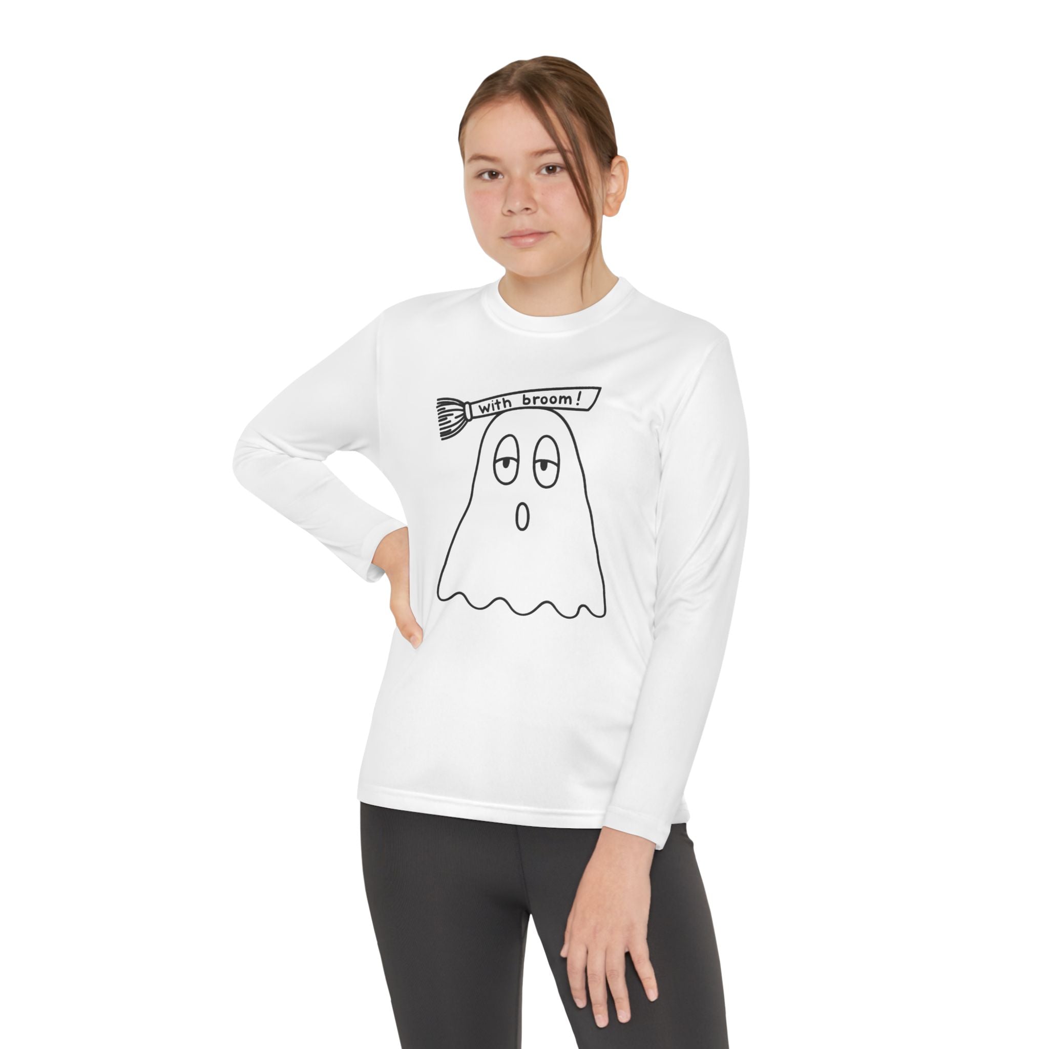 Lily's Cute Ghost Long Sleeve Tee for Kids