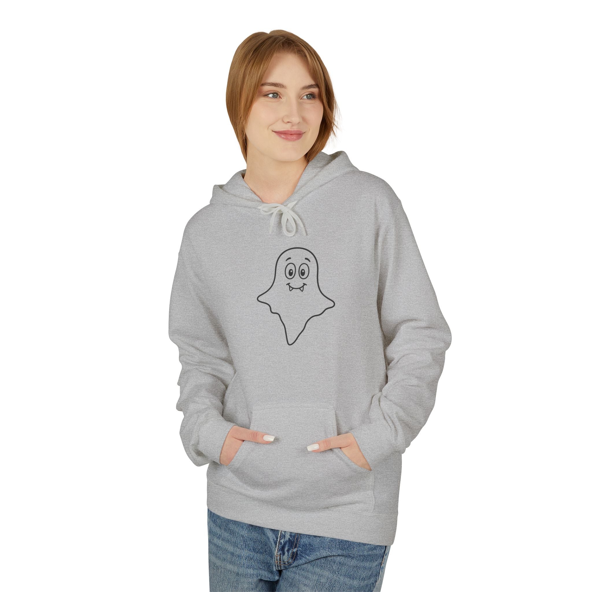 Ghostly Softstyle Hoodie for Halloween Lovers, Casual Wear, Cozy Gift, Unisex Sweatshirt, Autumn Vibes, Fun Costume