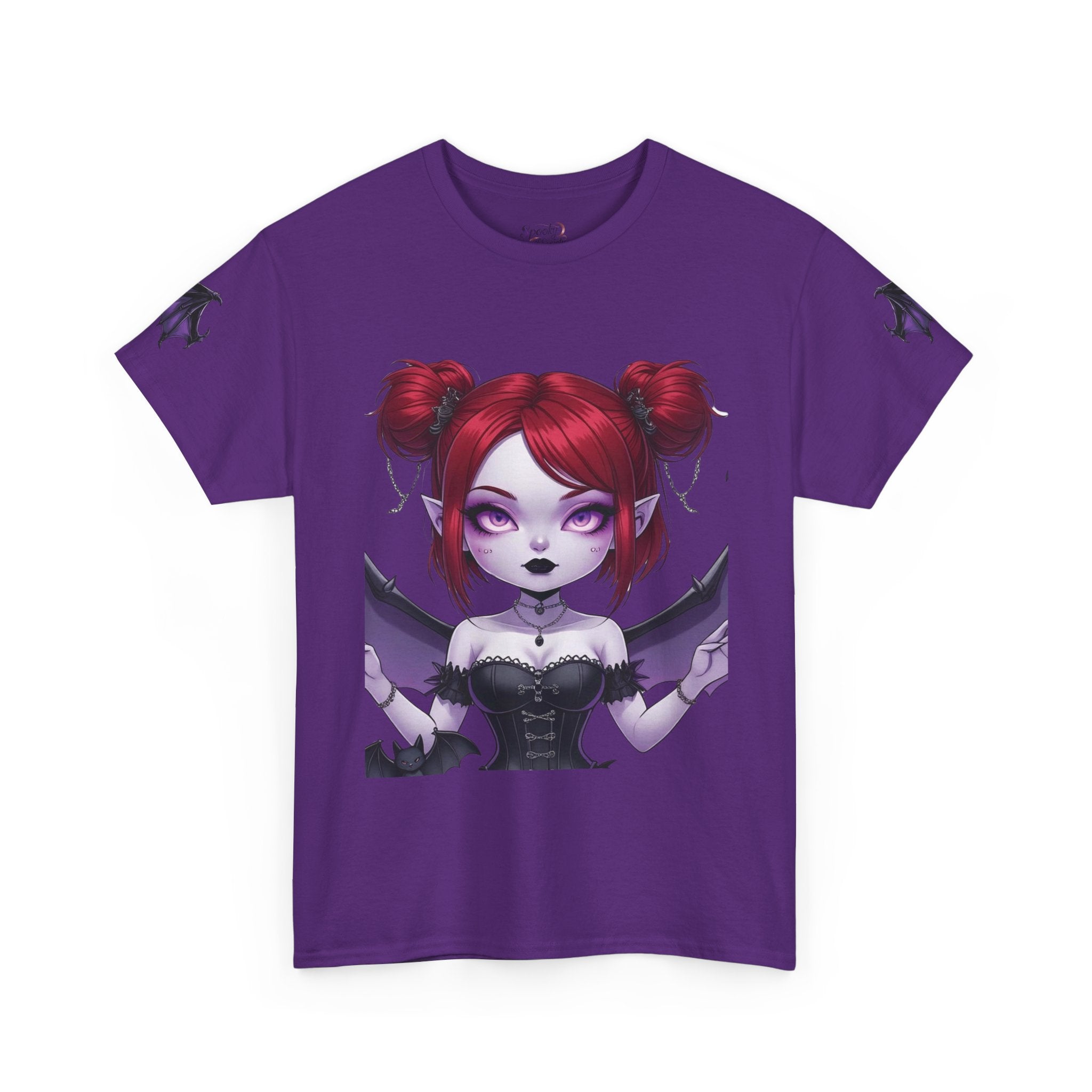 Elise-Gothic Fairy Unisex Heavy Cotton Tee, Dark Aesthetic T-Shirt, Alternative Fashion, Witchy Apparel, Unique Gifts for Her