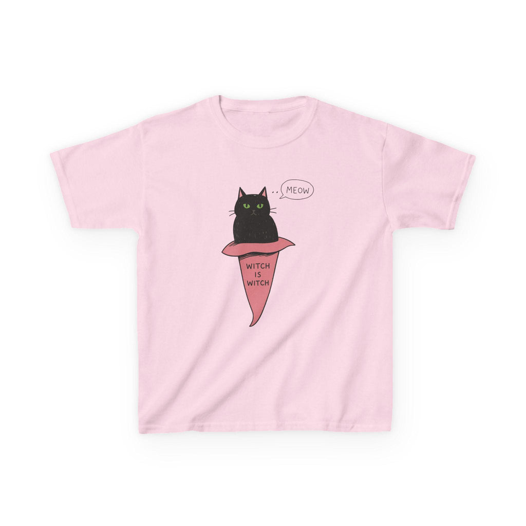 Lily's Collection Kids Witchy Cat Tee | Cute Black Cat T-Shirt | Halloween Costume, Birthday Gift, Fun Playwear, Vintage Style