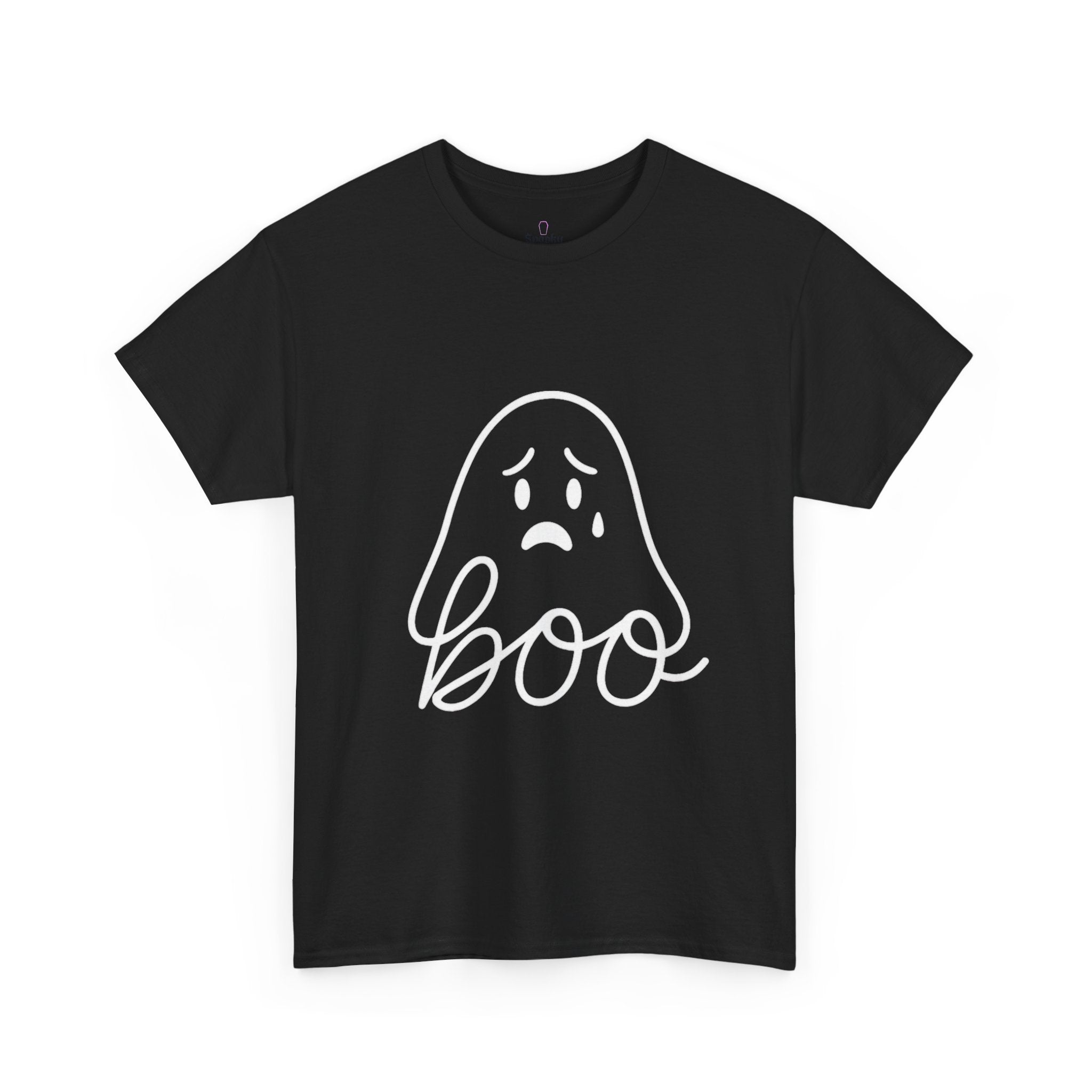 Boo Ghost Tee, Fun Halloween Unisex Shirt, Spooky Casual Wear, Cute Fall Apparel, Funny Ghost Graphic Tee
