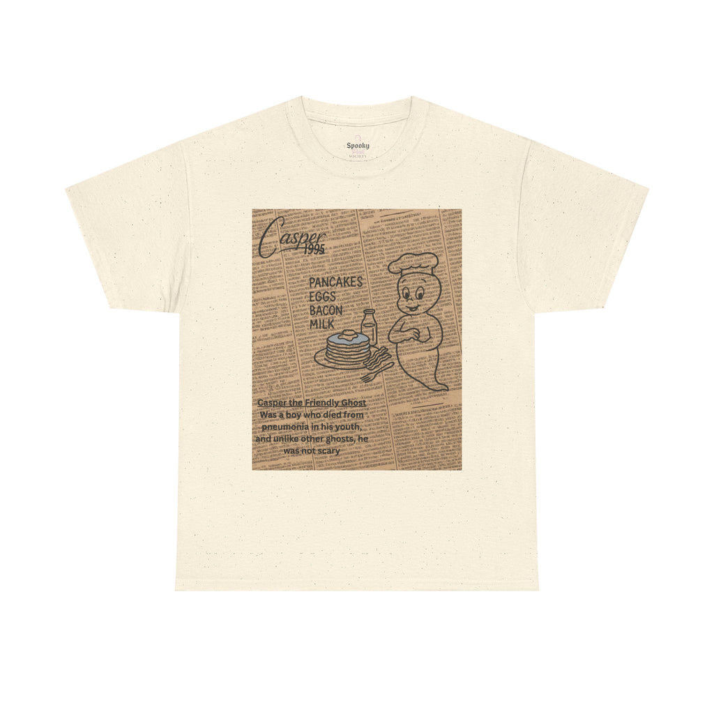Vintage Casper 1995 Tee Retro Newspaper Design