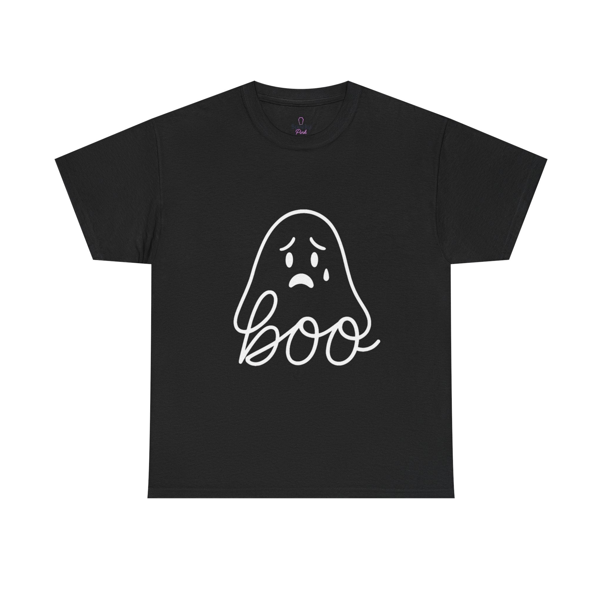 Boo Ghost Tee, Fun Halloween Unisex Shirt, Spooky Casual Wear, Cute Fall Apparel, Funny Ghost Graphic Tee