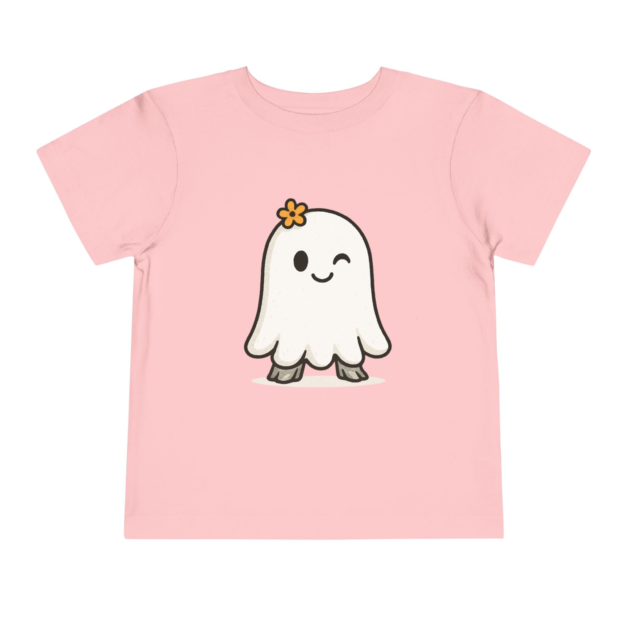 Cute Ghost Toddler Tee, Adorable Kids T-Shirt, Fun Halloween Outfit, Playful Short Sleeve Shirt, Toddler Gift, Everyday Wear