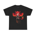 Kawaii Demon Tee, Cute Graphic T-Shirt, Unisex Heavy Cotton Tee, Alternative Fashion, Halloween Apparel, Unique Gift Idea