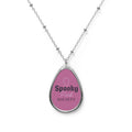 Spooky Pink Society Necklace, Gothic Jewelry, Statement Necklace, Halloween Accessory, Gift for Her, Trendy Pendant