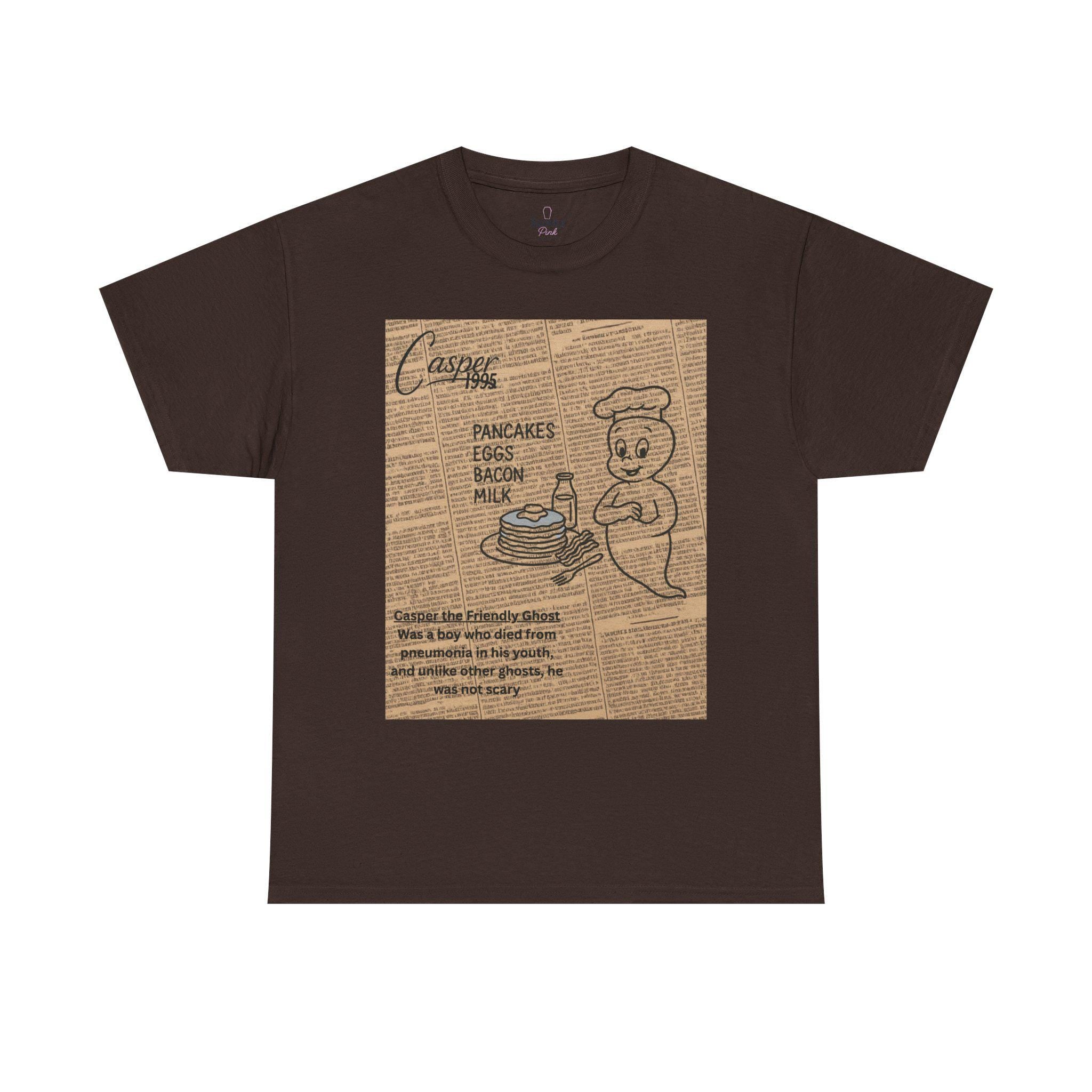 Vintage Casper 1995 Tee Retro Newspaper Design