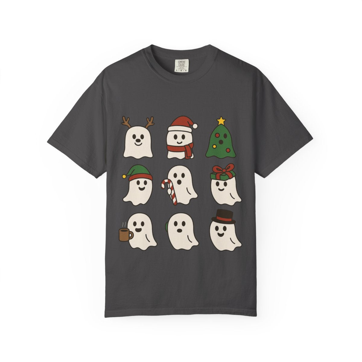Whimsical Ghost Holiday T-Shirt, Cute Halloween Shirt, Christmas Ghost Tee, Fun Holiday Apparel, Unisex Gift Idea